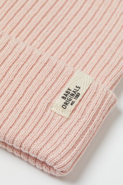 H&M Ribbed Baby Hat – Pink