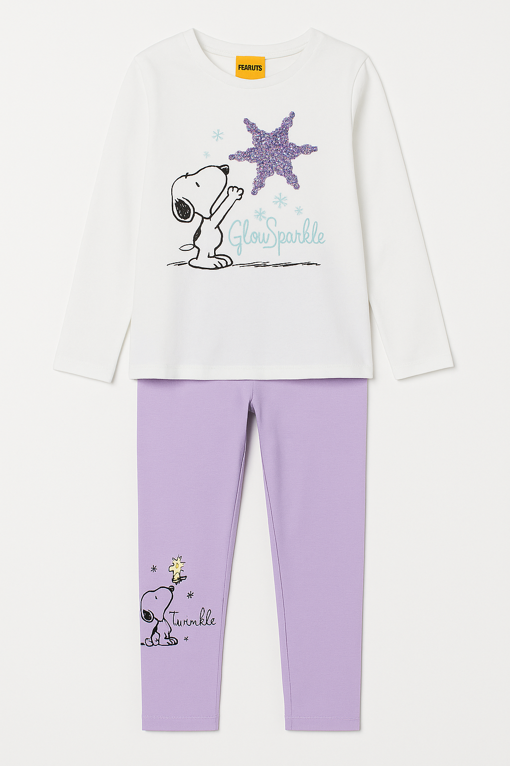 Peanuts Girls Snoopy & Woodstock Leggings Set – 2-Piece