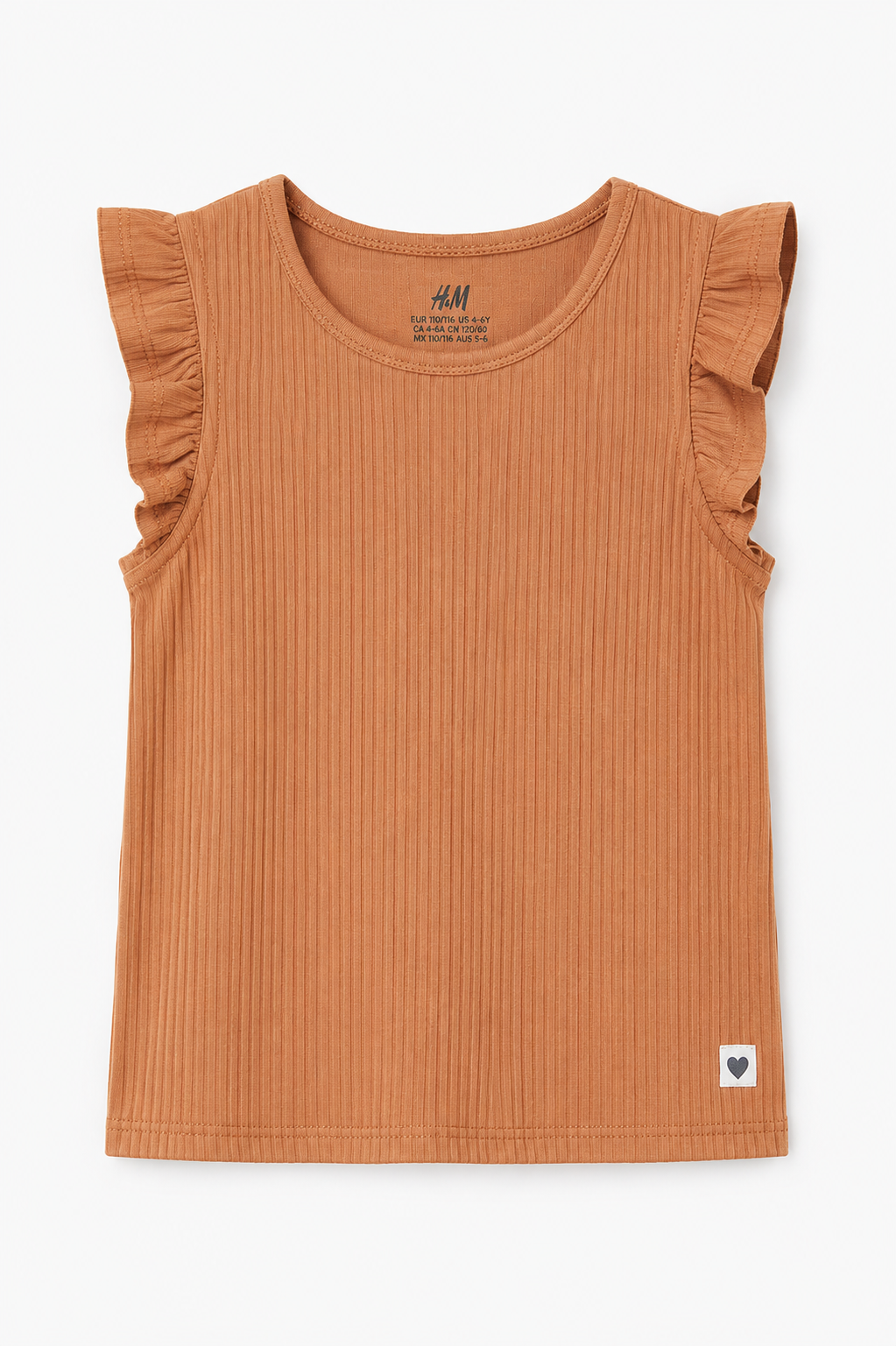 H&M Girls Flutter Sleeve Top
