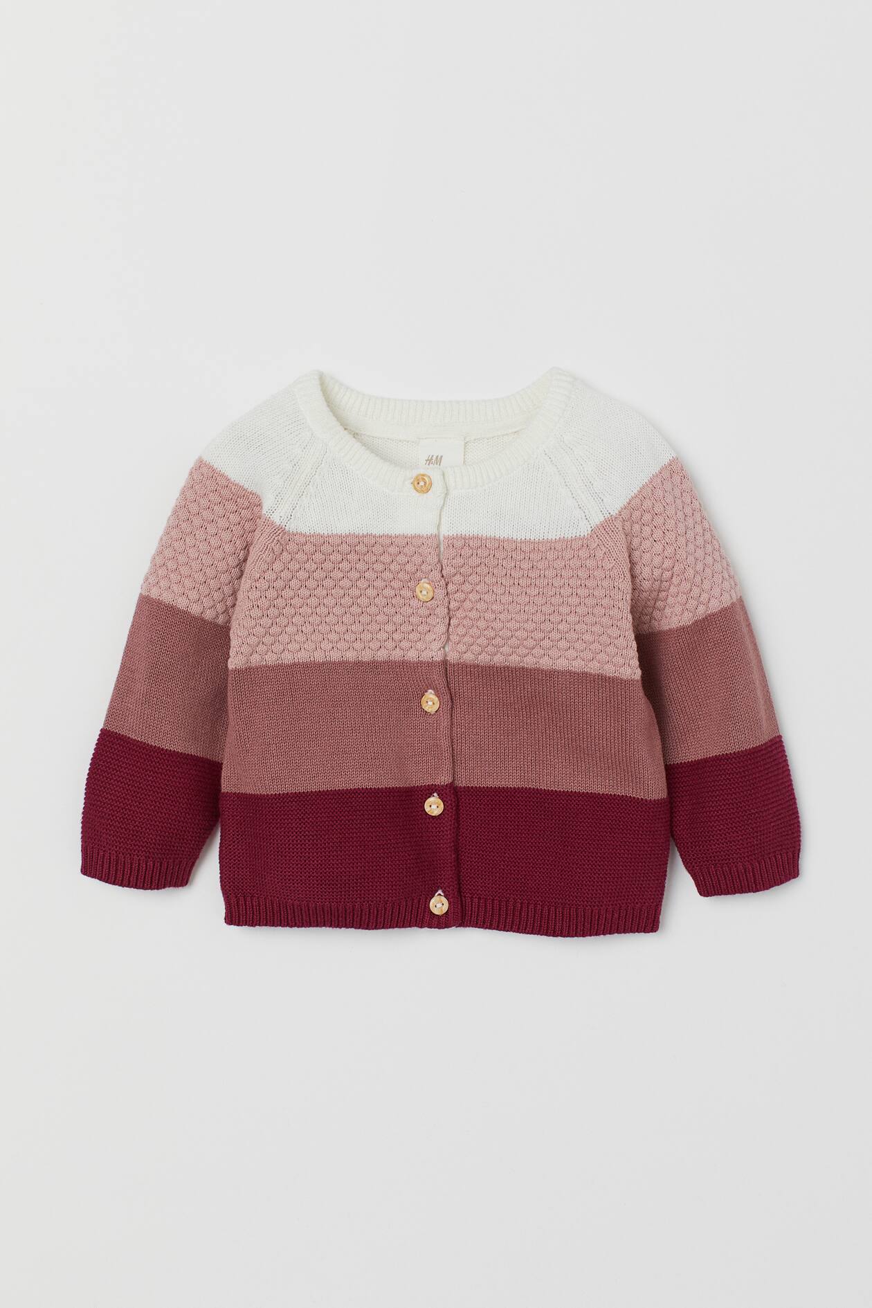BLOCK-COLOURED COTTON CARDIGAN
Size 4-6 years