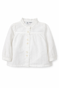 Zara Baby White Textured Blouse