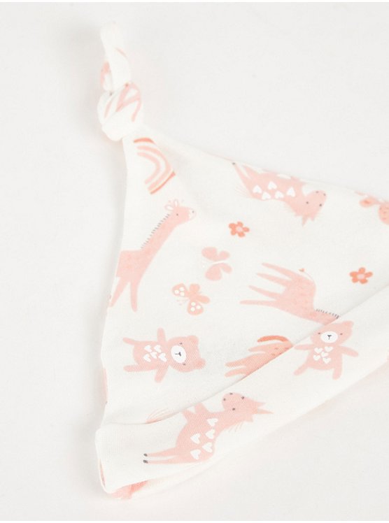 Pink Floral Baby Hat – 2 Pack