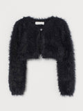 Kids Navy Knitted Cardigan