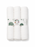 George Muslin Squares (3 Pack) – White | 100% Cotton