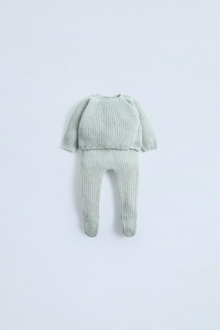 ZARA Soft Knit Two-Piece Baby Set