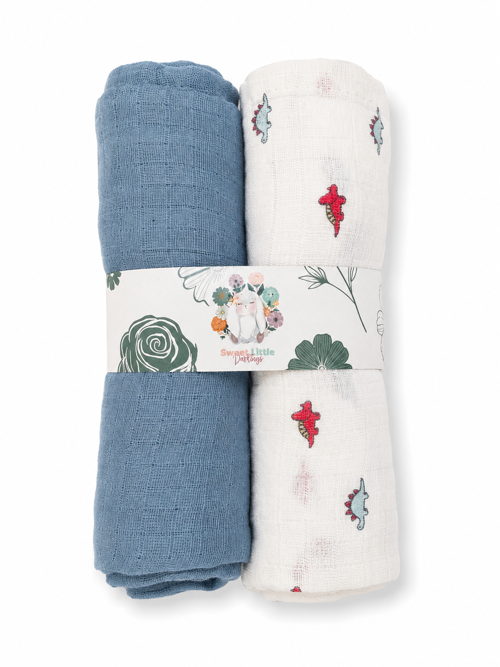 George Muslin Squares (2 Pack) – Colour & Print Variety | 100% Cotton