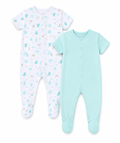 Baby Sleepsuit Set – 2 Pack Ocean Print