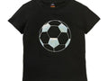 Y.F.K. Boys Football Graphic T-Shirt – Black