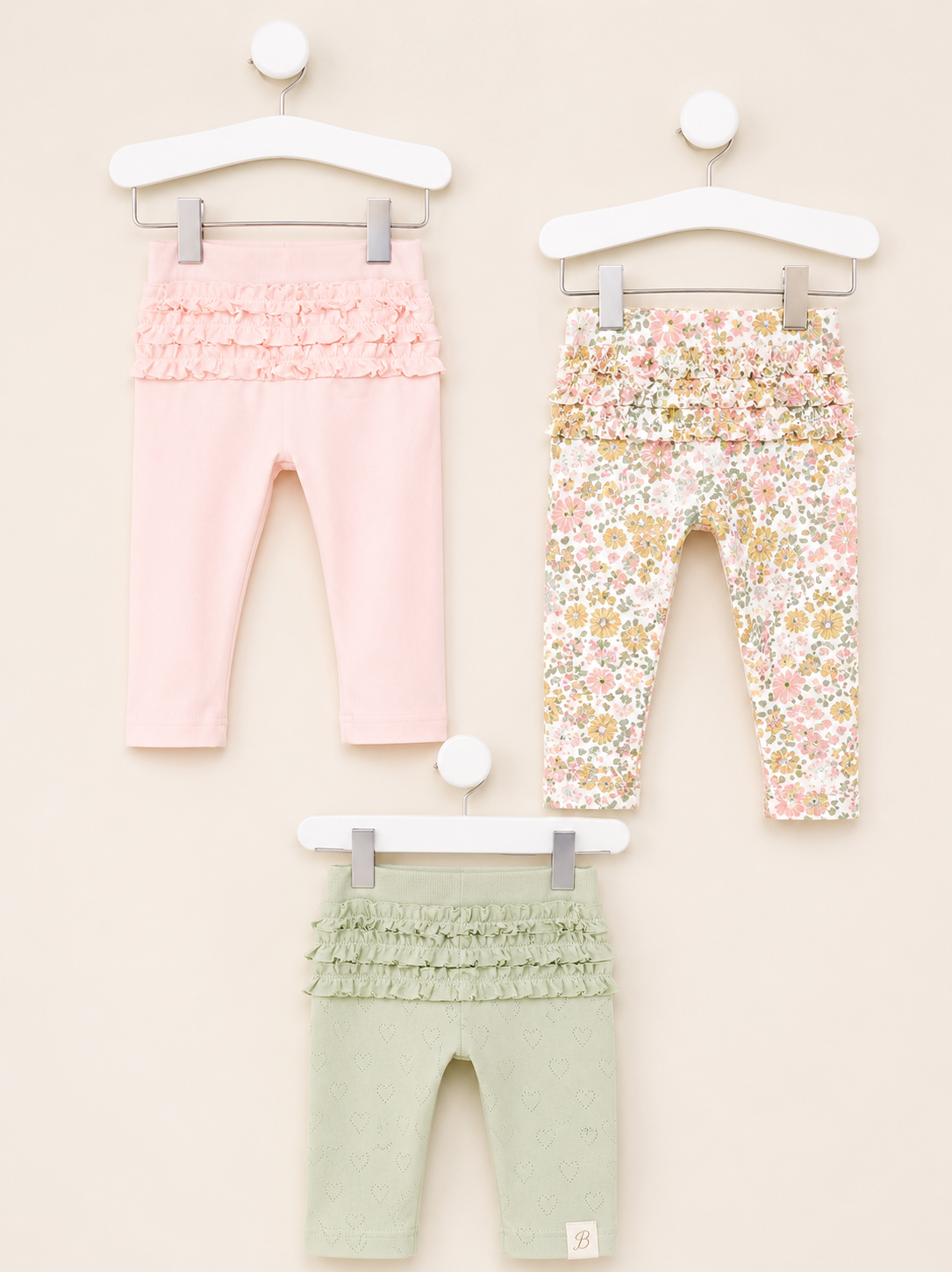 George Floral Frill Leggings Set – 3 Pack