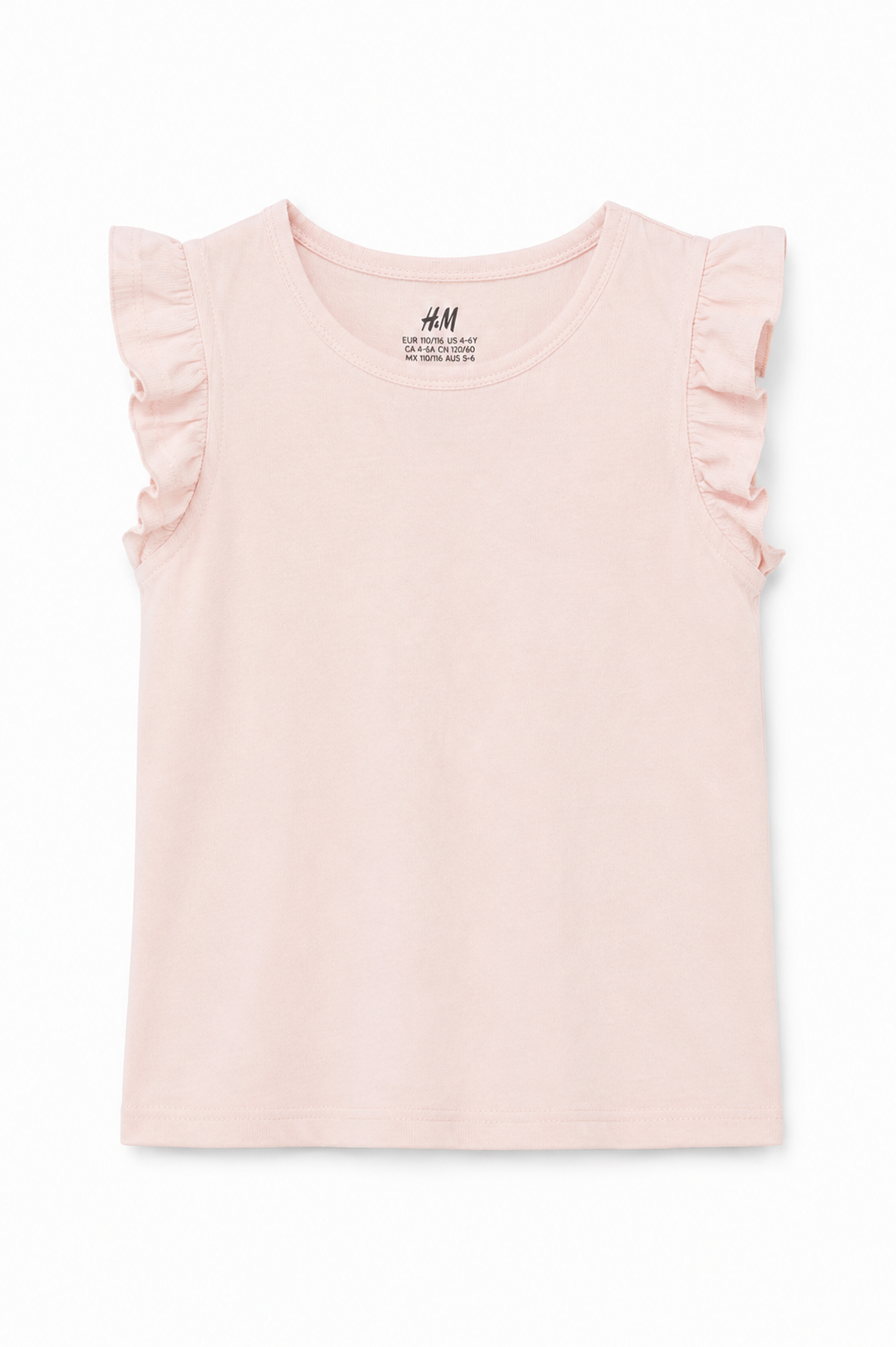 H&M Girls Flutter Sleeve Top