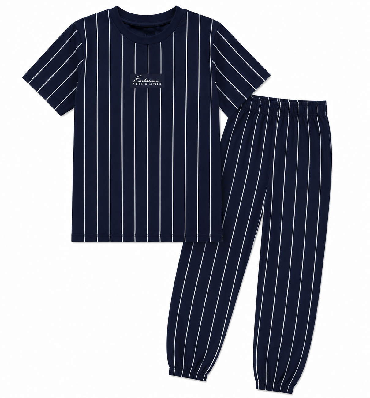 George Kids  Mix & Match Pyjama Set – Navy & Sky Blue