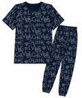 George Kids  Mix & Match Pyjama Set – Navy & Sky Blue