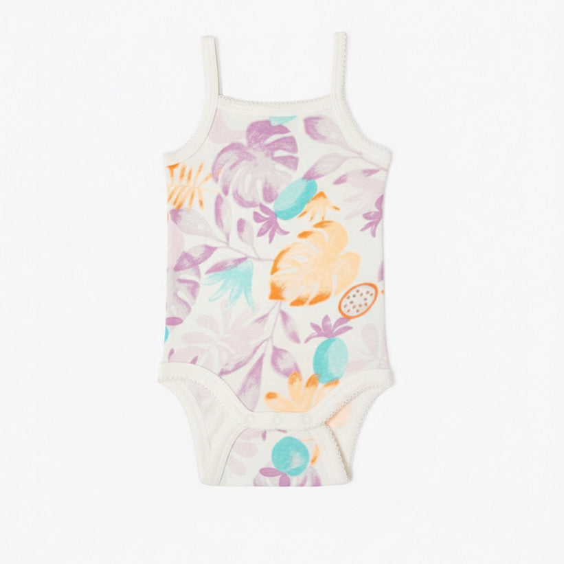 Exotic Motif Baby Girl Bodysuit