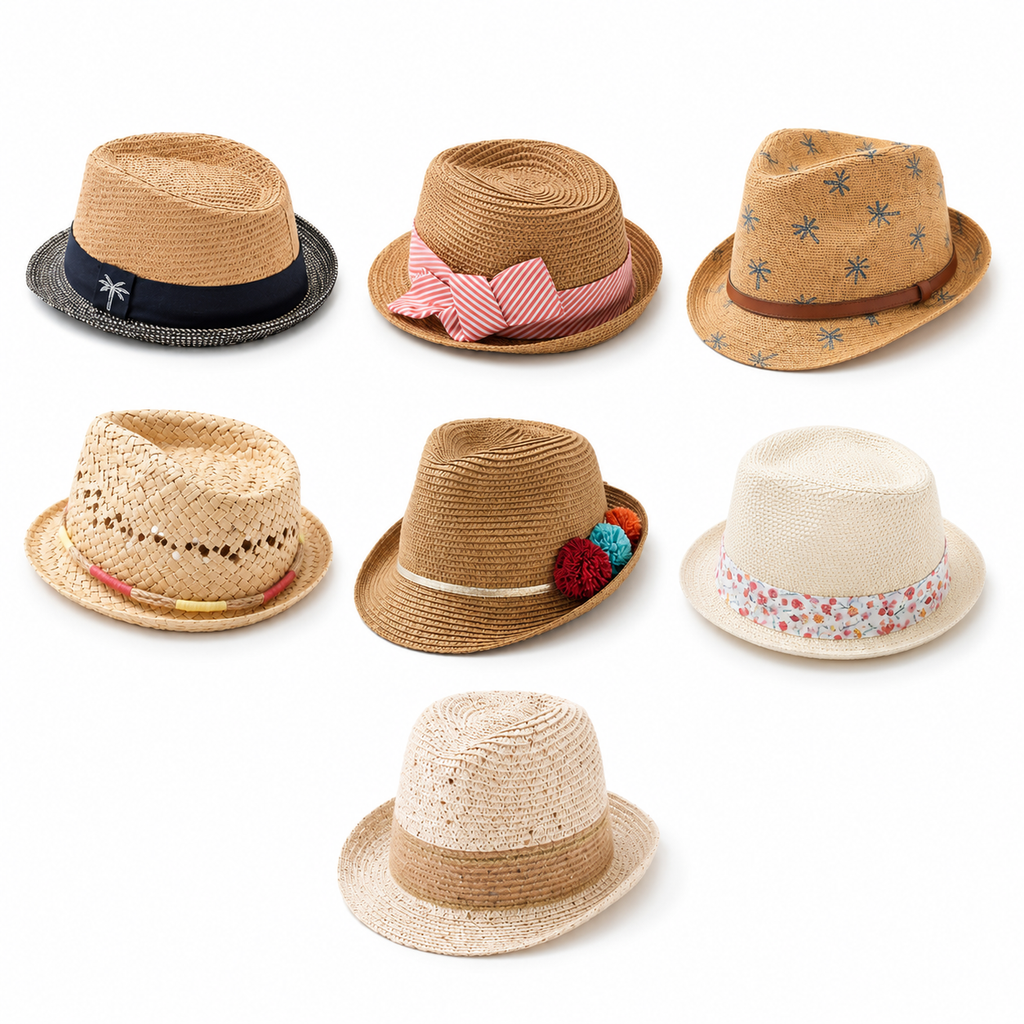 Kids Straw Summer Hats Collection