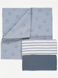 George Muslin Squares – Blue