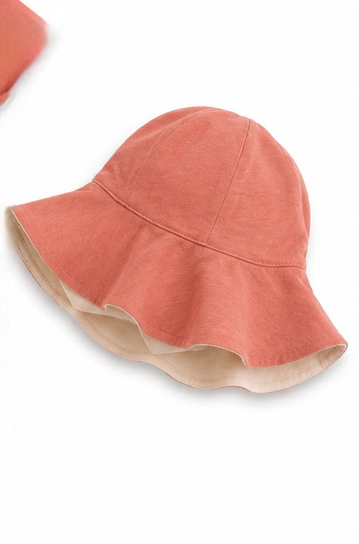 George Baby Zip Romper & Reversible Sun Hat Set