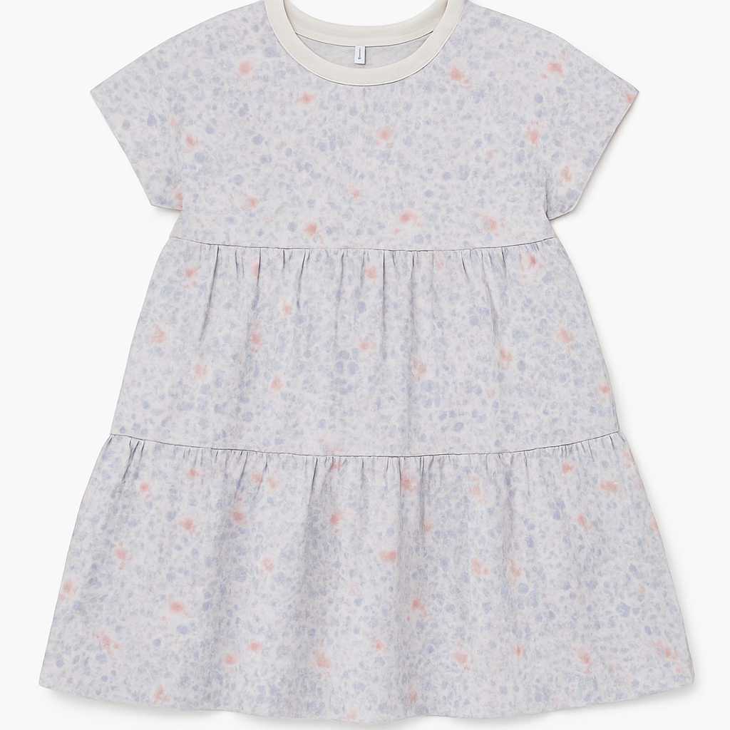 George Soft Floral Tiered Dress