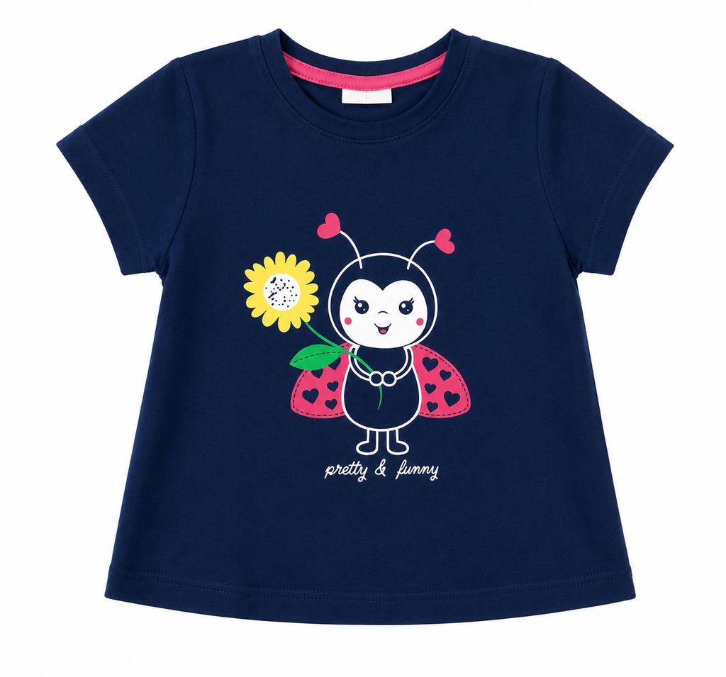 Baby Girl Ladybug T-Shirt & Shorts Set