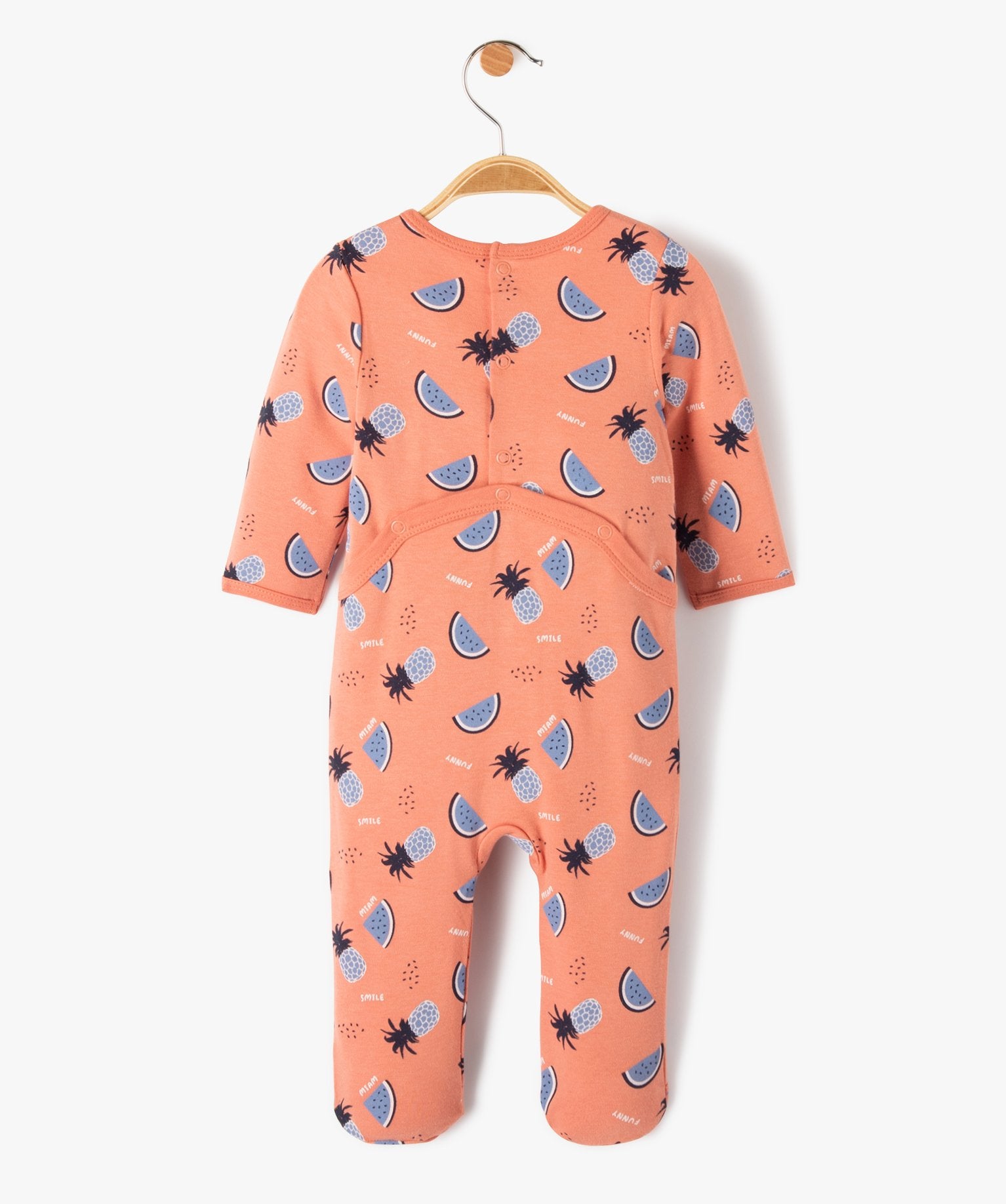 GÉMO Baby Fruit Print Footed Sleepsuit