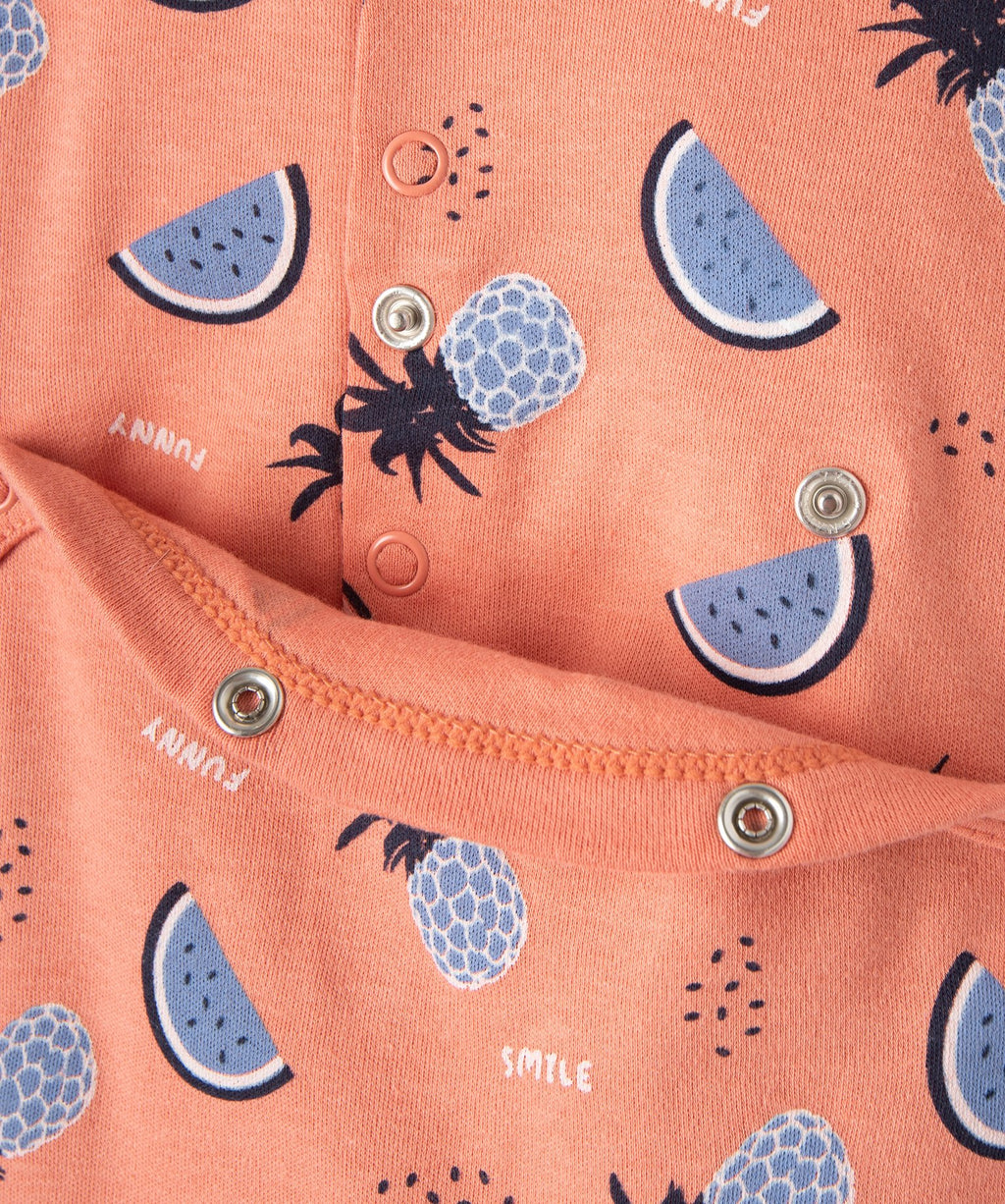 GÉMO Baby Fruit Print Footed Sleepsuit