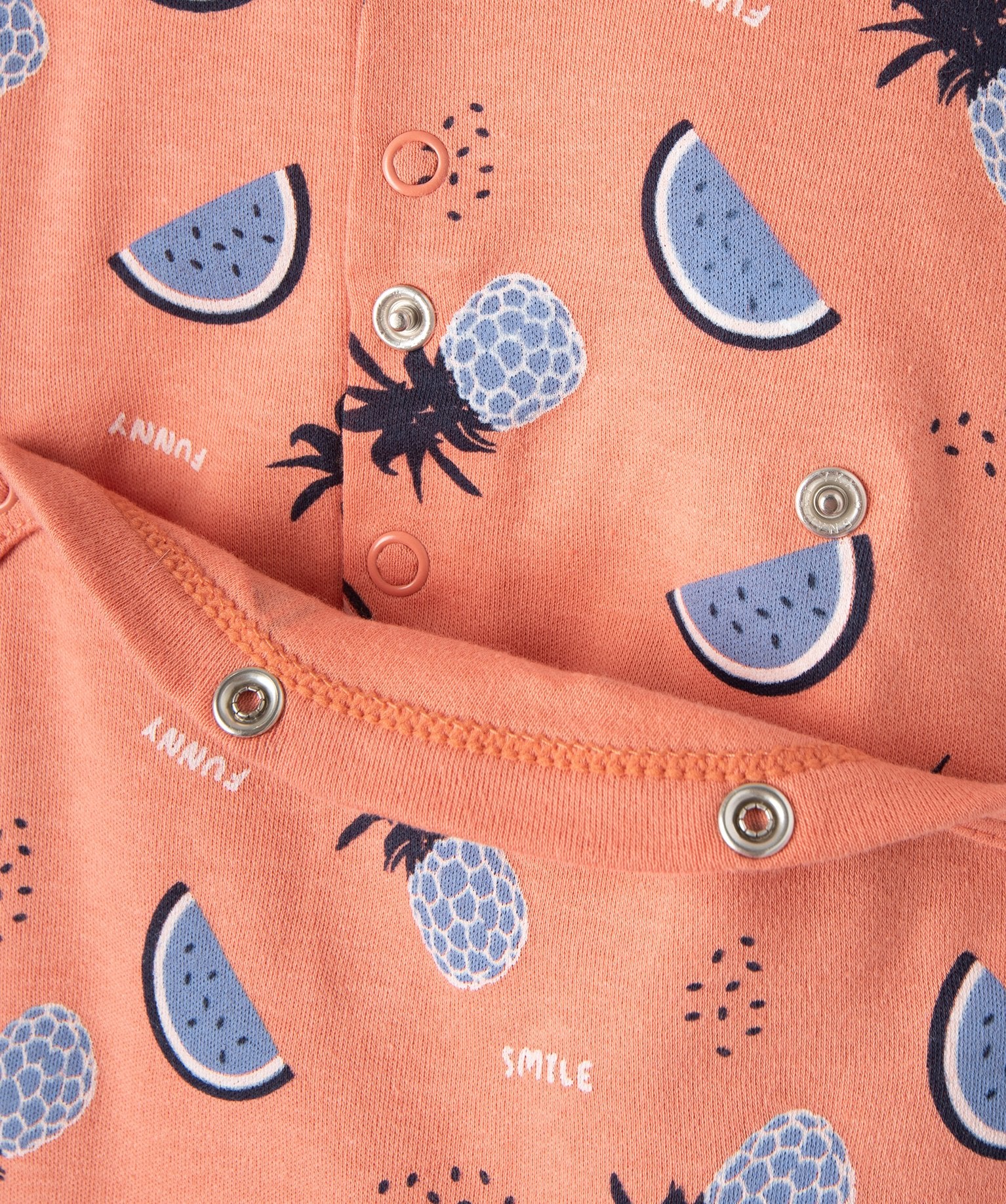 GÉMO Baby Fruit Print Footed Sleepsuit