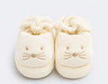 Pop Art Cat Plush Slippers – Cream