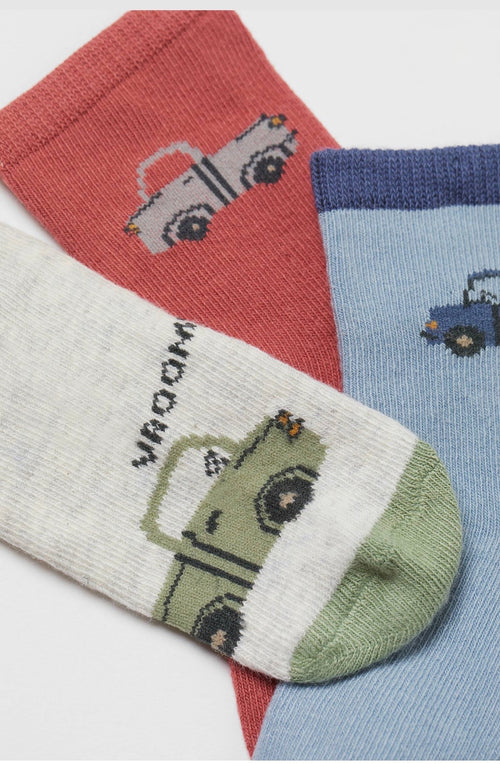 Car Print Kids Socks – 5 Pack