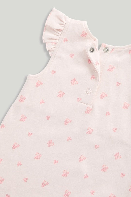 Mothercare Soft Pink Bodysuit & Dungaree Set