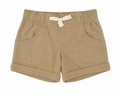 Wonder Nation Girls Khaki Roll-Cuff Shorts