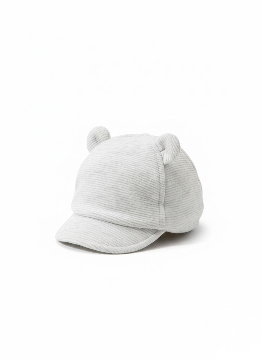 C&A Baby Bear Ear Ribbed Cap