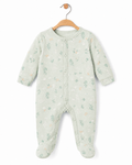 GÉMO Baby Botanical Print Sleepsuit – Sage Green