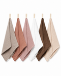 6-Pack Cotton Muslin Baby Washcloths – Neutral & Blush Colours