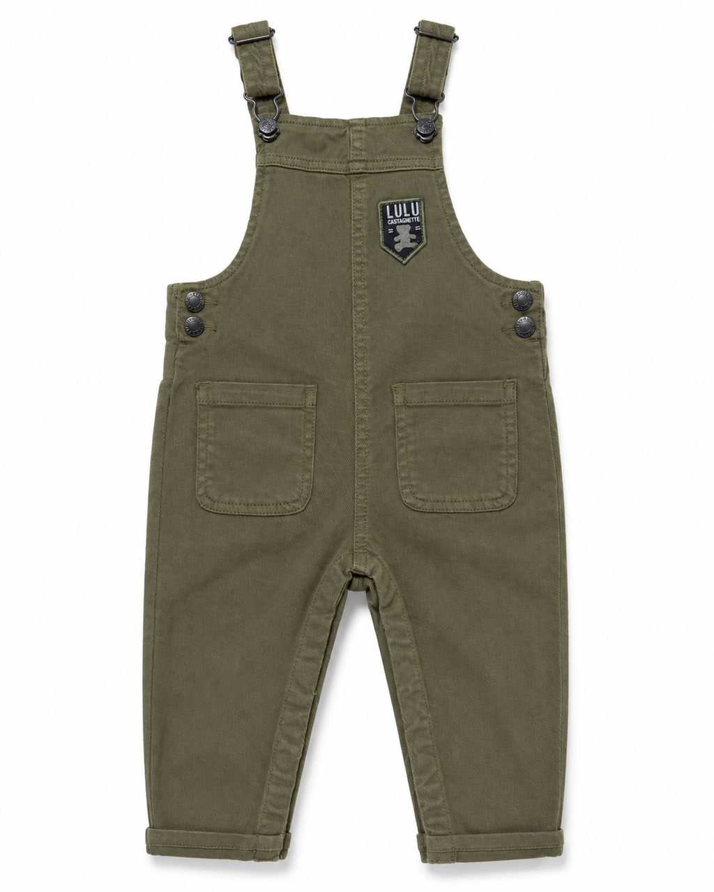 Lulu Castagnette Baby Khaki Dungarees