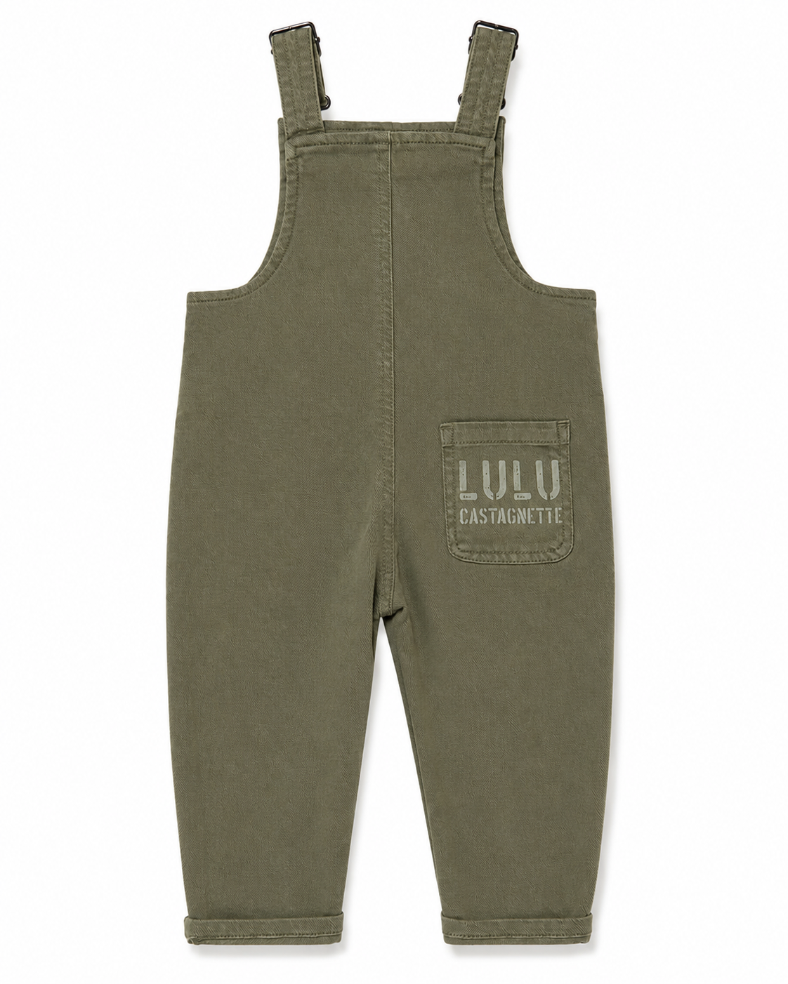 Lulu Castagnette Baby Khaki Dungarees