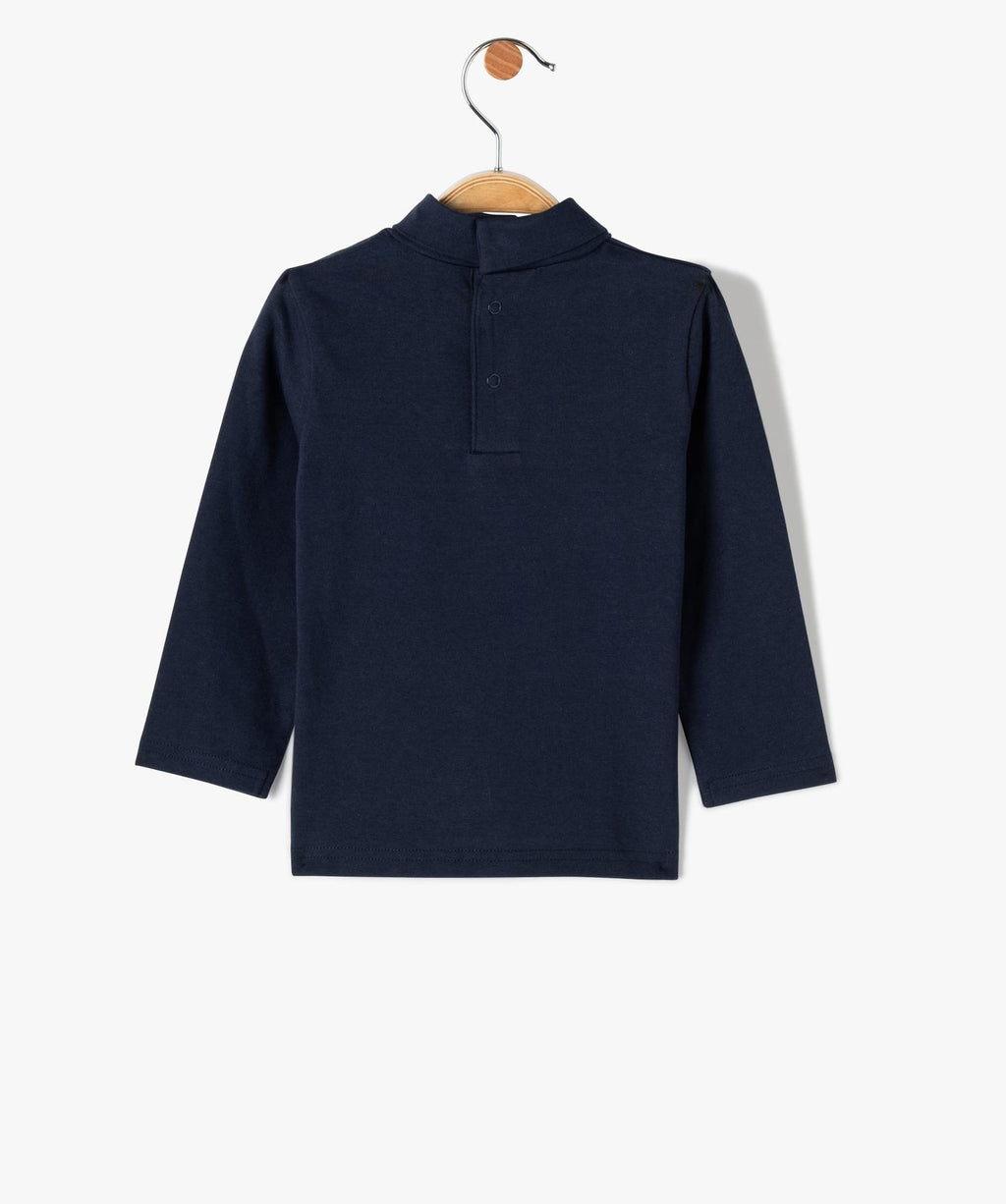 GÉMO Baby Boy Happy Campers Long-Sleeve Turtleneck Top,