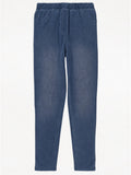 George – Blue Pull-On Jeggings