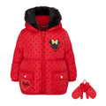 Disney Minnie Mouse Red Polka Dot Padded Coat & Mittens