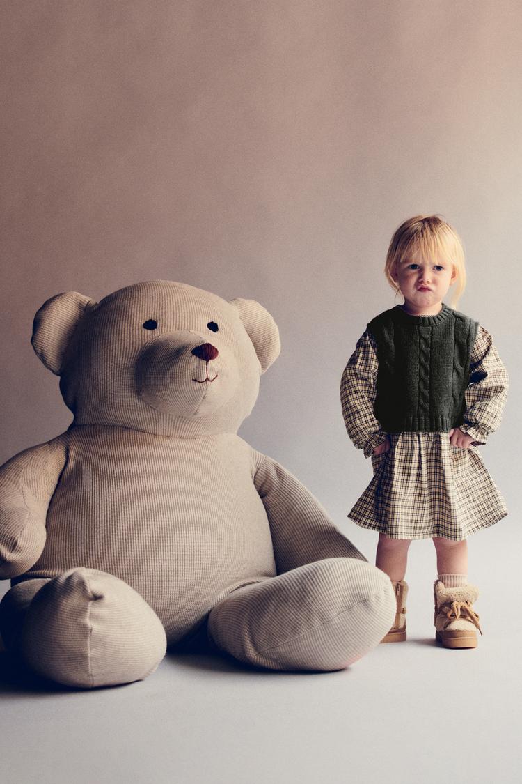 Zara Girls Knit Vest Layered Dress