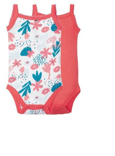 2-Pack Floral Strap Bodysuits – Lupilu