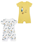 Tweety Baby Romper Set – 2 Pack | Yellow & White