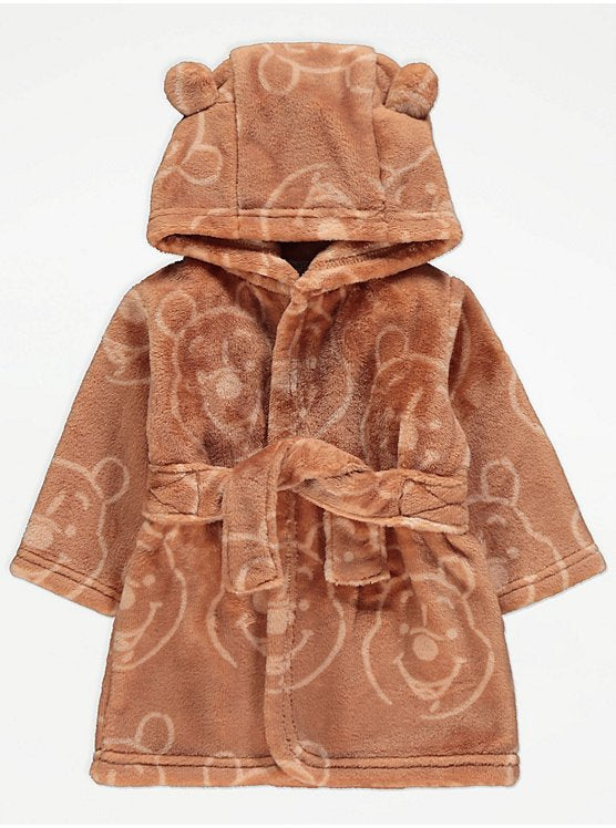 Disney Winnie the Pooh Pyjamas & Dressing Gown Set – Brown