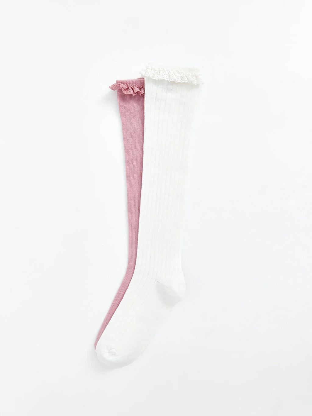 LC Waikiki Girls Knee-High Ribbed Socks