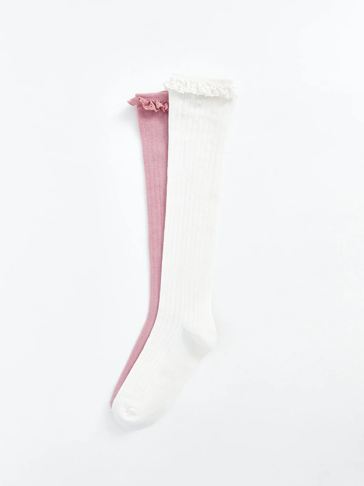 LC Waikiki Girls Knee-High Ribbed Socks