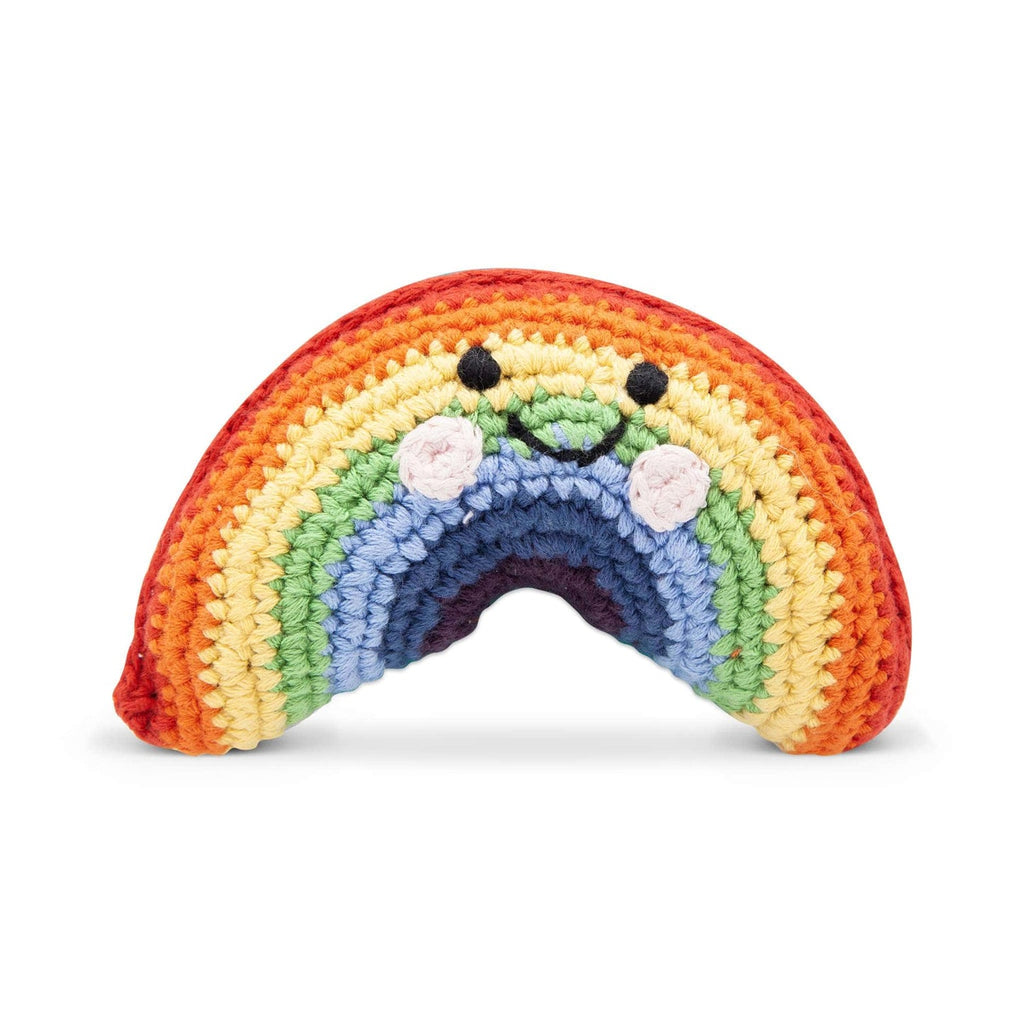 Pebble Friendly Rainbow Baby Rattle