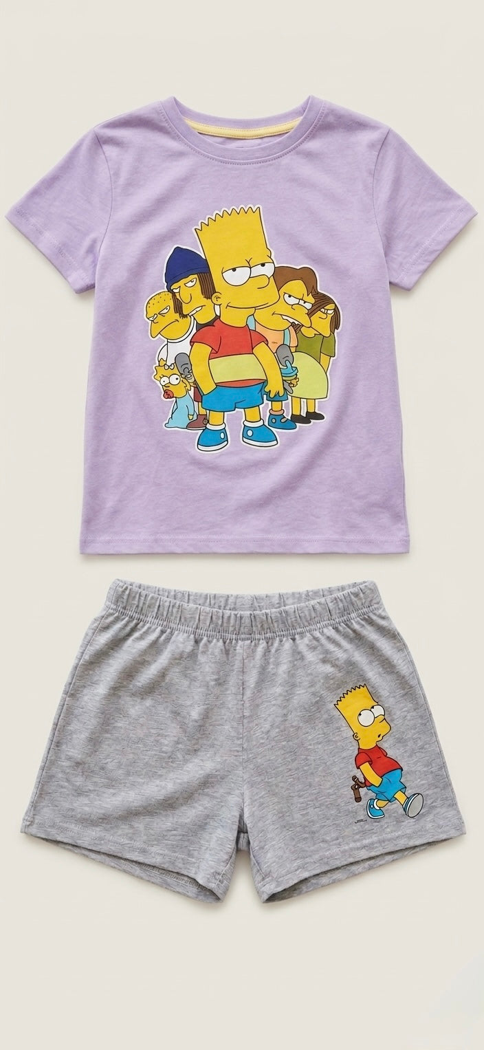 The Simpson Printed Short Pyjama Set – 2 Piece