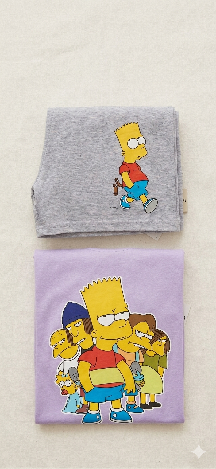 The Simpson Printed Short Pyjama Set – 2 Piece