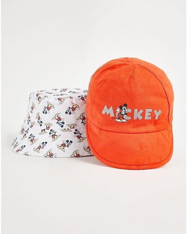 Mickey Mouse Baby Summer Hats Set – 2 Pieces