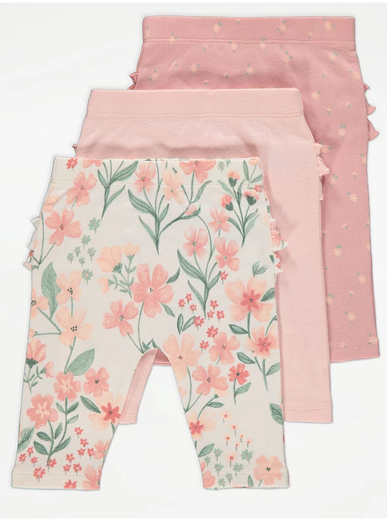 George Baby Girl Floral Leggings Set