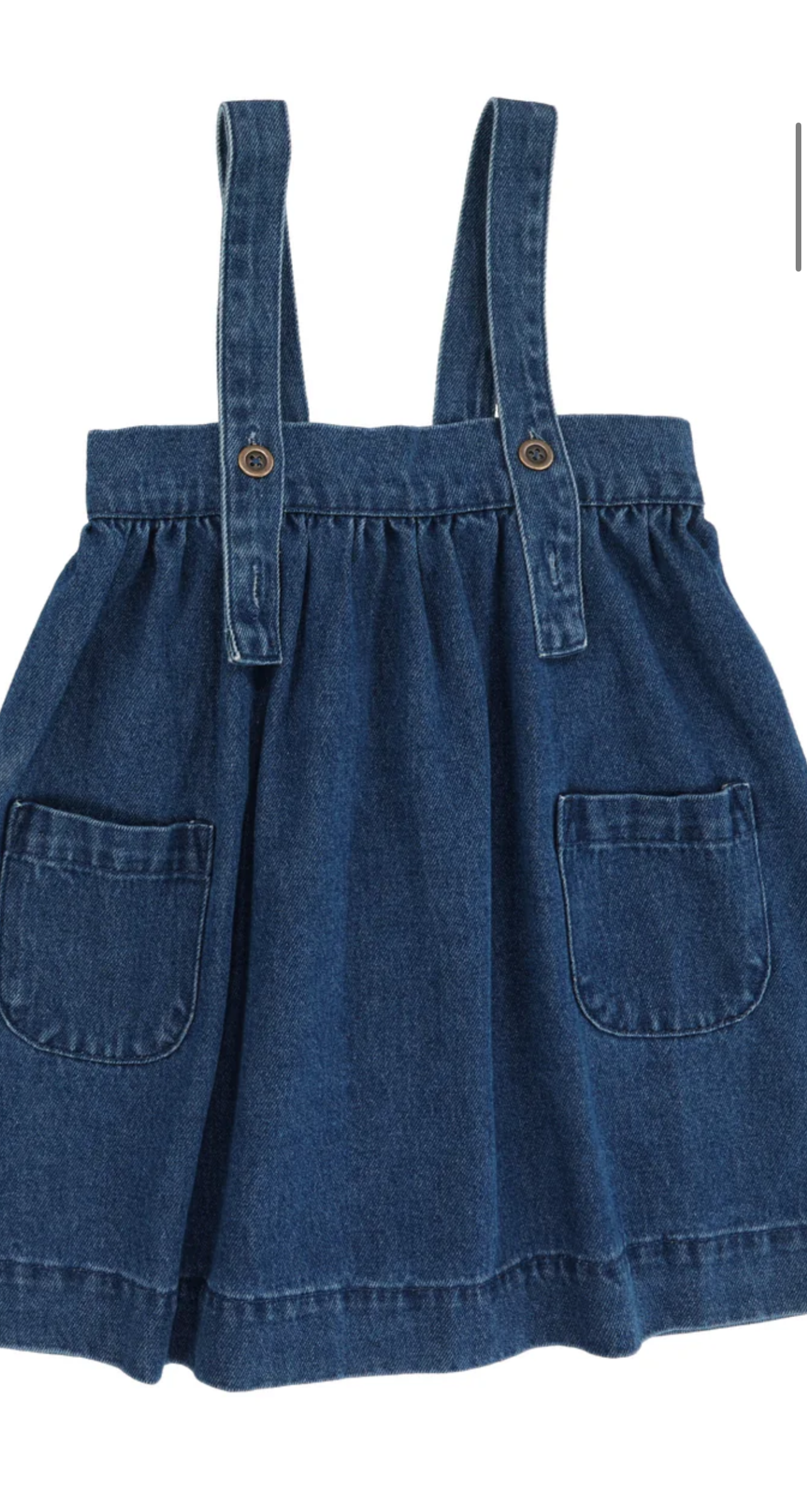 George Girls Denim Pinafore Skirt with Adjustable Straps