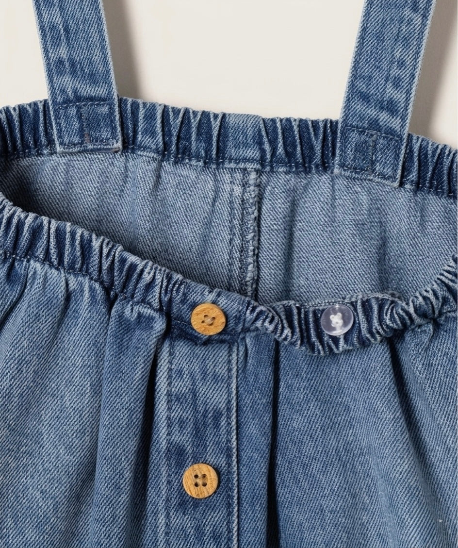 Denim Suspender Skirt – Gemo